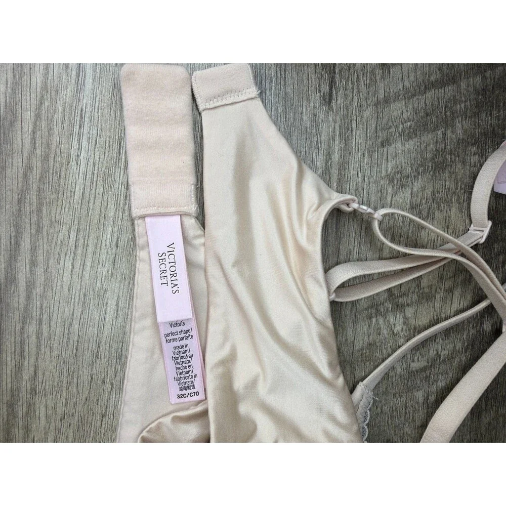 Victoria's Secret Body By Victoria Perfect Shape Push-Up Bra 32C Nude 163907-SFX - Picture 5 of 10